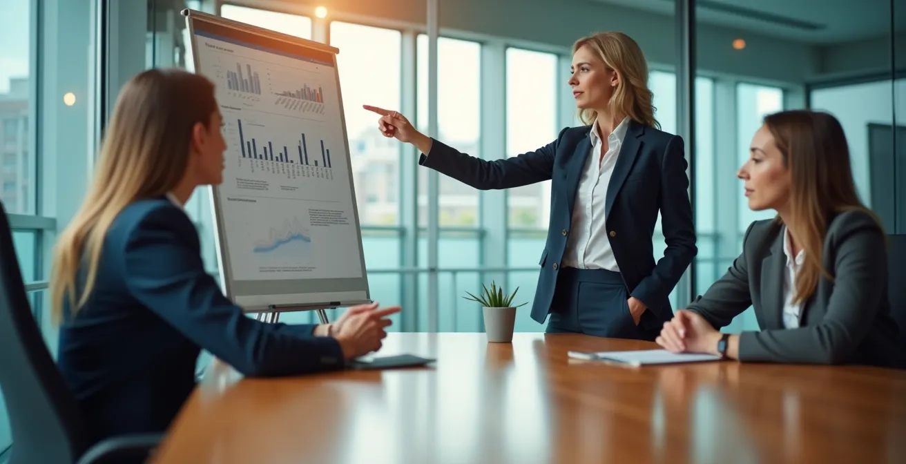 Réunion de décision stratégique sur la production vidéo